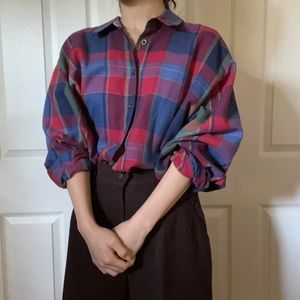 Oversized Rainbow Flannes